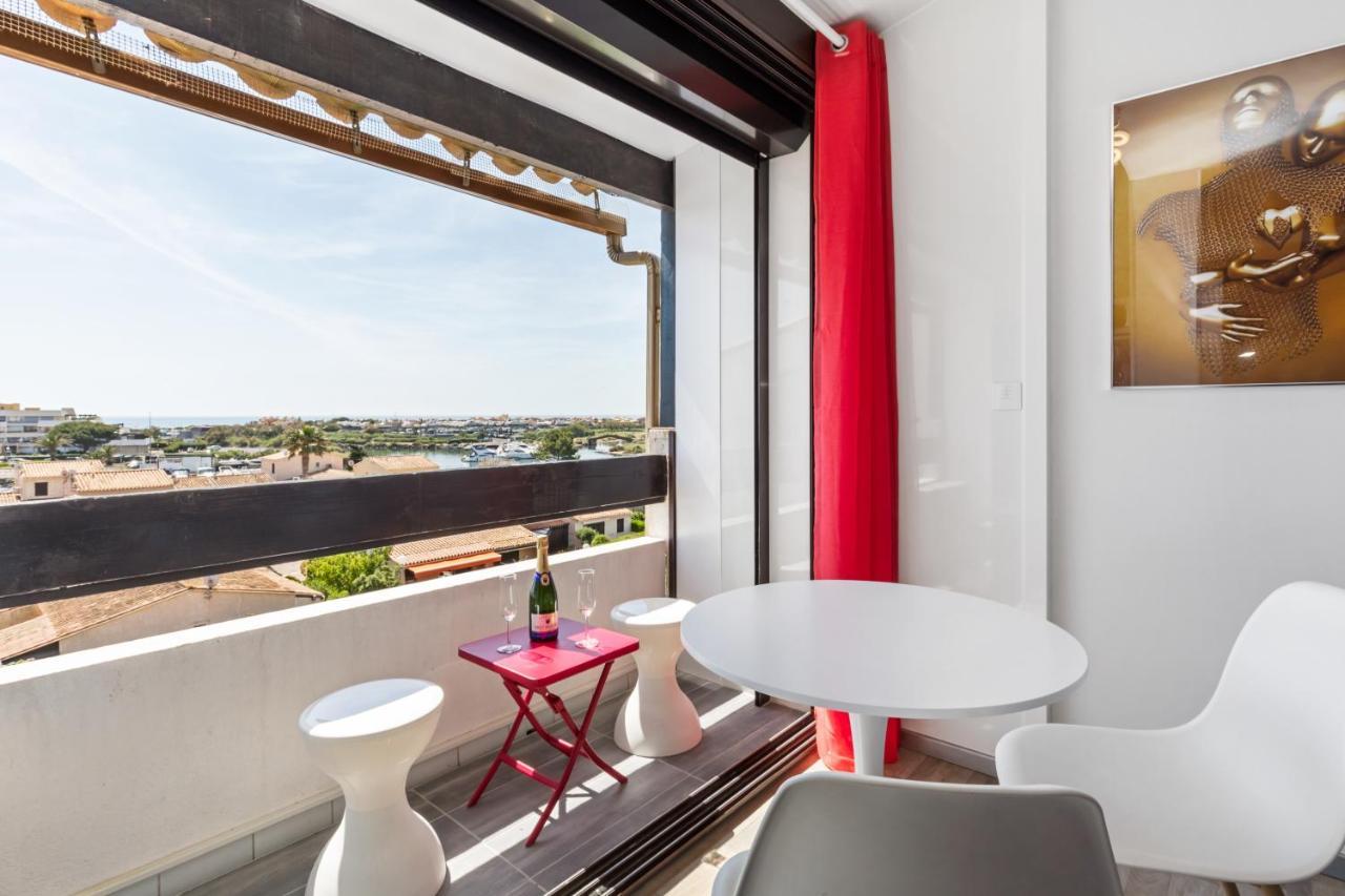 Studio Vue Mer Panoramique, Piscine Port Venus Village Naturiste アグド エクステリア 写真